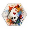 DEQOART Glasbild Echtglas 40x35 cm 'Herzkönig der Farben' Produktbild-Vorschau 2