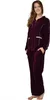RAIKOU Damen Baumwolle Schlafanzug 44/46 Velours Produktbild-Vorschau 1