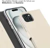 Selencia Echtleder Klapphülle iPhone 15 - Greige Produktbild-Vorschau 4