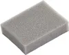 A gray foam sponge isolated on a white background. Náhľad obrázku produktu