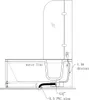 Freistehende Badewanne PAROS 170 x 76 x 61 Produktbild-Vorschau 4
