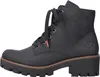 A side view of a black lace-up boot. Produktbild-Vorschau