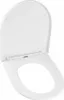 A white toilet seat and lid, shown open. Produktbild-Vorschau