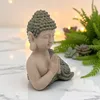 Kunststein Garten-Figur Buddha 24 x 33cm Dekofigur Skulptur Produktbild-Vorschau 8