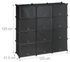 Relaxdays Schuhschrank, Steckschrank mit Türen, HBT: 125 x Produktbild-Vorschau 14