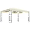 Pavillon mit LED-Lichterkette 3x4 m Creme Stoff , Pavillons Produktbild-Vorschau 2