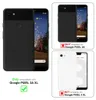 Collage showing a black phone case and compatibility information for Google Pixel phones. Náhled obrázku produktu