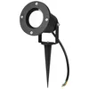A black outdoor spotlight with a ground spike, shown against a white background. Podgląd zdjęcia produktu