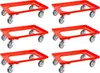 SparSet 6x Transportroller für Euroboxen 60x40cm mit Produktbild-Vorschau 1