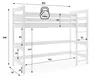Interbeds Hochbett Holzbett Kinderbett 200x90cm mit Produktbild-Vorschau 7