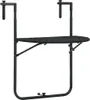 vidaXL Tavolo sospeso da balcone nero 60x64x83,5 cm in Anteprima dell’immagine prodotto 8