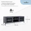 Metall Sideboard TV Regal Lowboard Fernsehtisch Manchester Produktbild-Vorschau 3