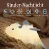 LED Nachtlicht Silikon Birne Touch Nachtlampe mit Timer,7 Produktbild-Vorschau 2