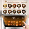 Airfryer 9L, 1800W, 10 Programme, Digitales Touchscreen, Produktbild-Vorschau 2