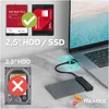 Reagle SATA auf USB Adapter 2,5 Zoll SSD HDD USB-C 3.1 Produktbild-Vorschau 4