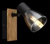 GLOBO 54307-1W CLAUDE Strahler Holz dunkelbraun, 1x E14 Produktbild-Vorschau 4