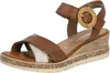 Remonte Sandalen Plat  Sandalen Plat - Cognac - Maat 37 Voir les images du produit 8