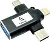 adattatore 3in1 OTG tipo C Lightning Micro USB per Samsung Anteprima dell’immagine prodotto 1