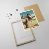 Gerahmtes Poster - Rahmen in heller Eiche - Sitzen Elefant Produktbild-Vorschau 4