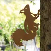 2x Metall Gartenstecker Rost Eichhörnchen Gartendeko Garten Produktbild-Vorschau 3