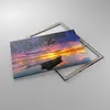 Bild auf Leinwand - Leinwandbild - Boot Sonnenuntergang See Produktbild-Vorschau 2