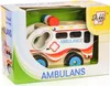 Holzwagen mit Reifen Krankenwagen D-103 41035 Produktbild-Vorschau 1