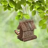 Relaxdays Vogelfutterhaus Holz, zum Aufhängen, HBT: 17 x 15 Produktbild-Vorschau 2