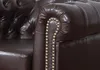 Edles Chesterfield Sofa 3 Sitzer in Kunstleder Vintage Produktbild-Vorschau 8