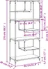 vidaXL Knihovna Grey Sonoma 81x36x176 cm Materiál na bázi Náhled obrázku produktu 8