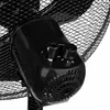 Close-up of the control panel of a black electric fan. Voir les images du produit
