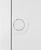 A close-up of a white electrical distribution cabinet with a circular brand logo. Anteprima dell’immagine prodotto