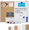 Relaxdays Kombitafel 2 in 1, Kork Pinnwand & Magnettafel, Produktbild-Vorschau 1