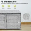 COSTWAY Auflagenbox Rattan 335L Stauraum, Kissenbox mit Produktbild-Vorschau 4