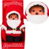 A Monchhichi doll dressed as Santa Claus is displayed in its retail packaging. Náhled obrázku produktu