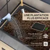 Outsunny Mini serre sur pieds, jardinière surélevée, double Voir les images du produit 9