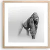 Gerahmtes Poster - Rahmen in heller Eiche - Orang-Utan Tier Produktbild-Vorschau 1
