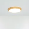 LED Deckenlampe rund Ø 22,5 cm Holz (Kiefer) Weiß 4400 K Produktbild-Vorschau 4
