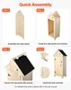VEVOR Gartenschrank Holz, Geräteschrank mit Abschließbarer Produktbild-Vorschau 6