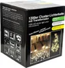 1200er Cluster-Lichterkette LEDs Innen und Außen warmweiß Produktbild-Vorschau 4