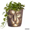 FineBuy Deko Vase Löwenkopf 21 cm Aluminium Gold Blumenvase Produktbild-Vorschau 6
