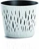 ProsperPlast Sandy Round Kunststoff-Rundtopf in Farbe White Produktbild-Vorschau 5