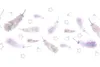 Muralo XXL Vlies FOTOTAPETE Aquarell Federn Sterne Herzen Produktbild-Vorschau 2