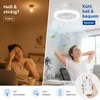 Ventilatore a soffitto da 48W con luce LED, lampada da Anteprima dell’immagine prodotto 14