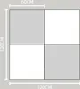 Matelas de gymnastique Satellite 150x150 cm - Blanc/Beige Voir les images du produit 5
