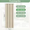 Faziango 2 Stücke Outdoor Vorhang Gardinen 132 x 244 cm Produktbild-Vorschau 2