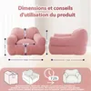 Pouf XXL pour adulte avec rembourrage en mousse, canapé de Voir les images du produit 6