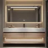 Set composto da lavabo con finitura in legno, mobile base Anteprima dell’immagine prodotto 1