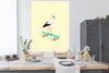 MuchoWow® Poster Storch - Weiß - Tiere - Skateboard - Produktbild-Vorschau 3