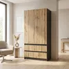 Kleiderschrank Novela, Anthrazit / Wotan2-türig | Moderner Produktbild-Vorschau 8