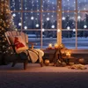 Flocon de neige LED Guirlande lumineuse blanche Rideau Voir les images du produit 7